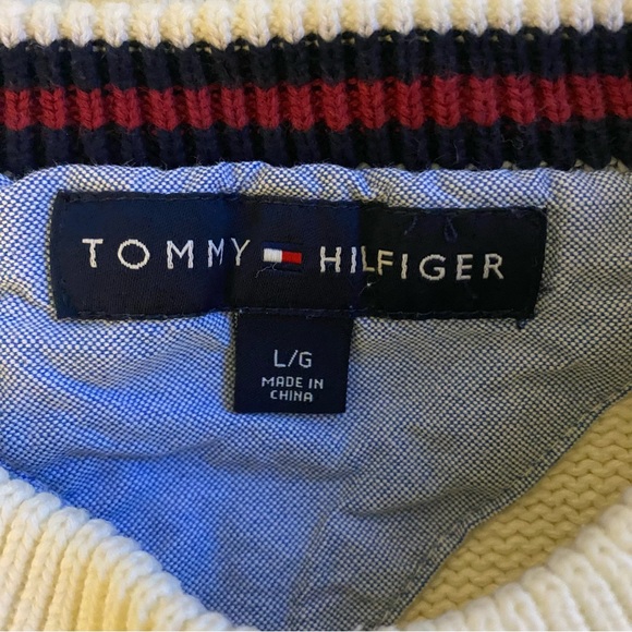 Tommy Hilfiger Cream Sweater for Men L GUC - Picture 5 of 5